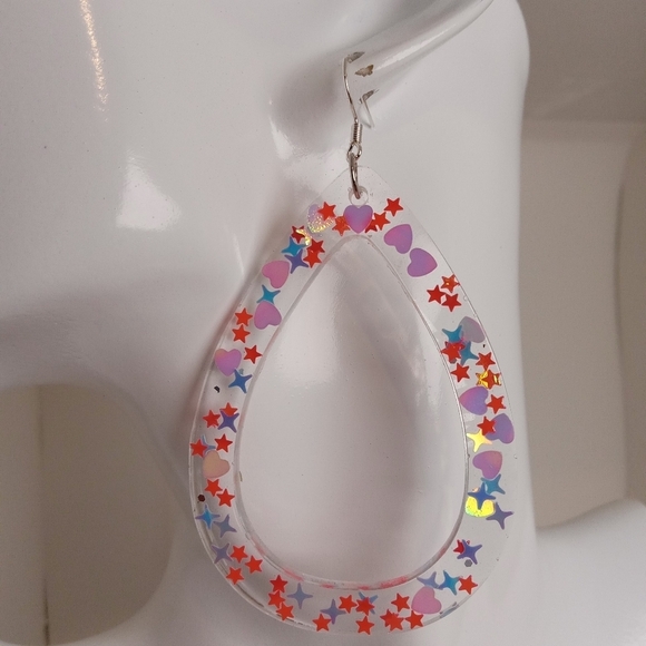 Hand Crafted Jewelry - Colorful Teardrop Earrings
